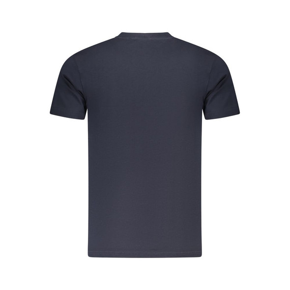 Cavalli Class Blue Cotton Men T-Shirt CA-36648 Cavalli Class Blue Cotton Men T-Shirt CA-36648
