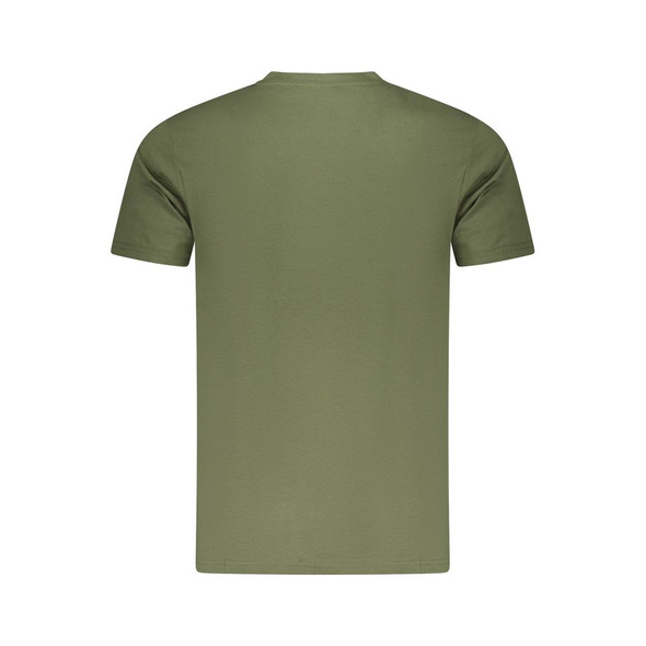 Cavalli Class Green Cotton Men T-Shirt CA-36650 Cavalli Class Green Cotton Men T-Shirt CA-36650