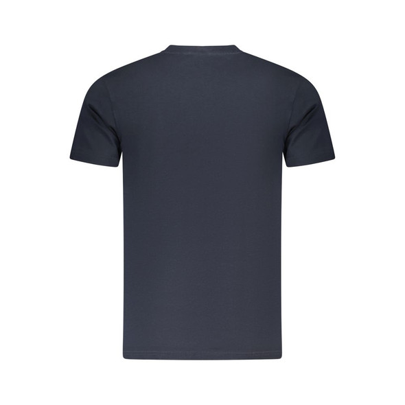 Cavalli Class Blue Cotton Men T-Shirt CA-36665 Cavalli Class Blue Cotton Men T-Shirt CA-36665