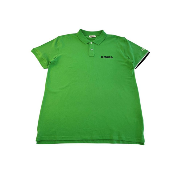 Iceberg Green Cotton Men Polo Shirt Iceberg Green Cotton Men Polo Shirt
