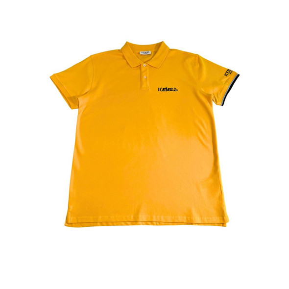 Iceberg Yellow Cotton Men Polo Shirt Iceberg Yellow Cotton Men Polo Shirt