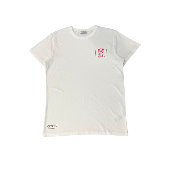 Iceberg White Cotton Men T-Shirt Iceberg White Cotton Men T-Shirt