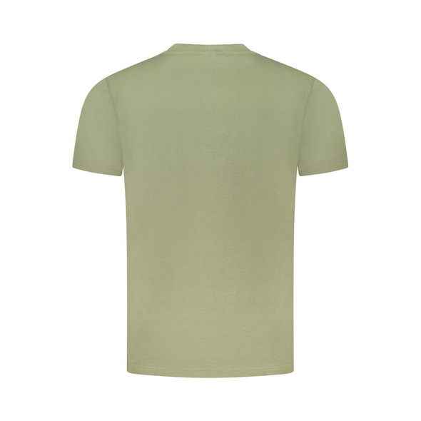 Cavalli Class Green Cotton Men T-Shirt CA-36697 Cavalli Class Green Cotton Men T-Shirt CA-36697