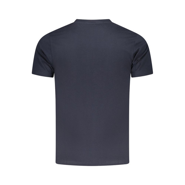 Cavalli Class Blue Cotton Men T-Shirt CA-36713 Cavalli Class Blue Cotton Men T-Shirt CA-36713