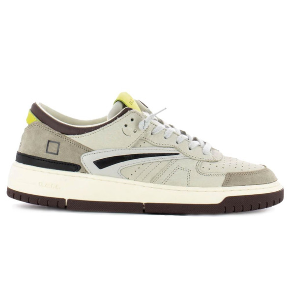 D.A.T.E Beige Leather Sneaker DA-15187 D.A.T.E Beige Leather Sneaker DA-15187