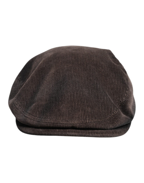 Dolce & Gabbana Brown Cotton Newsboy Capello Cabbie Hat Dolce & Gabbana Brown Cotton Newsboy Capello Cabbie Hat