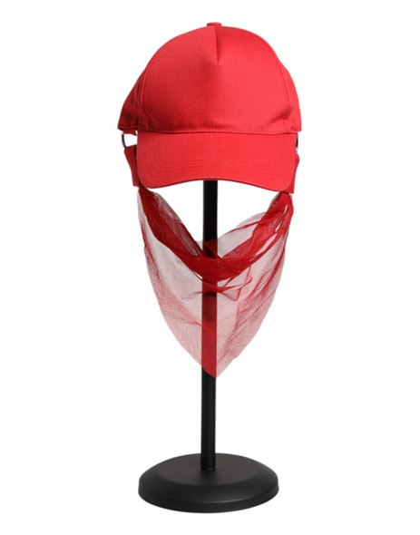 Dolce & Gabbana Red Cotton 6 Panels Women Baseball Cap Dolce & Gabbana Red Cotton 6 Panels Women Baseball Cap