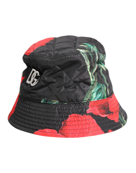 Dolce & Gabbana Multicolor DG Plaque Wide Brim Bucket Hat HAT9763 Dolce & Gabbana Multicolor DG Plaque Wide Brim Bucket Hat HAT9763