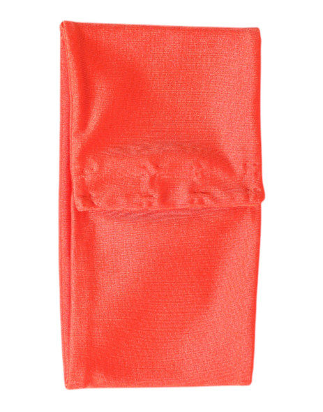 Orange Nylon Stretch Women Neck Warmer Scarf Orange Nylon Stretch Women Neck Warmer Scarf