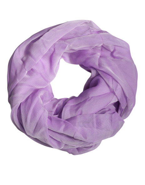 Dolce & Gabbana Purple Silk Rectangle Wrap Shawl Scarf MS7500 Dolce & Gabbana Purple Silk Rectangle Wrap Shawl Scarf MS7500