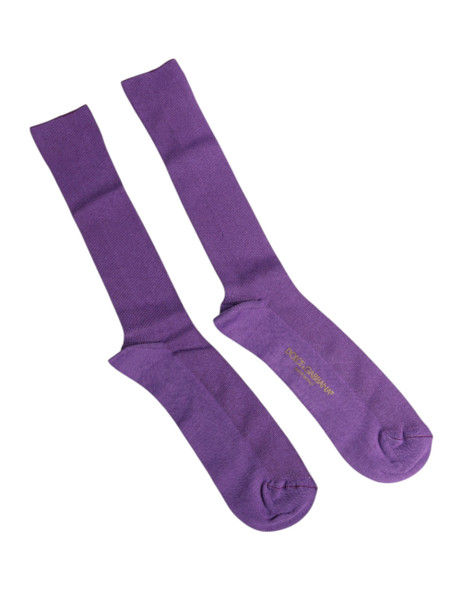 Purple Cotton Logo Over The Calf Socks SCS2243 Purple Cotton Logo Over The Calf Socks SCS2243