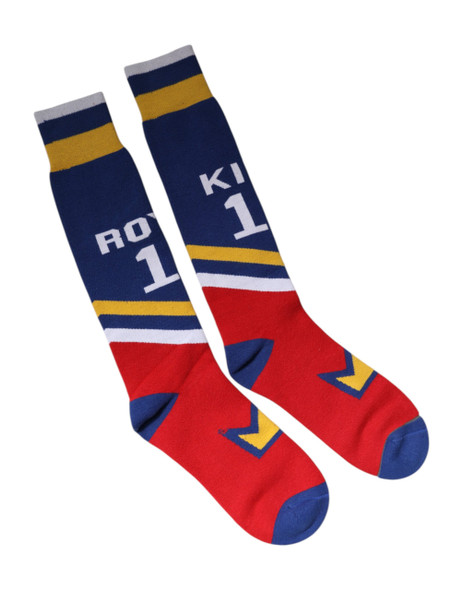 Dolce & Gabbana Multicolor Cotton Stretch Over Calf Socks Dolce & Gabbana Multicolor Cotton Stretch Over Calf Socks