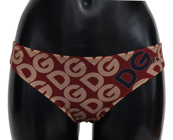 Dolce & Gabbana Multicolor DG Logo Print Bottom Beachwear Bikini Swimsuit Dolce & Gabbana Multicolor DG Logo Print Bottom Beachwear Bikini Swimsuit