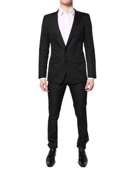 Dolce & Gabbana Black Single Breasted Formal 2 Piece Suit Dolce & Gabbana Black Single Breasted Formal 2 Piece Suit