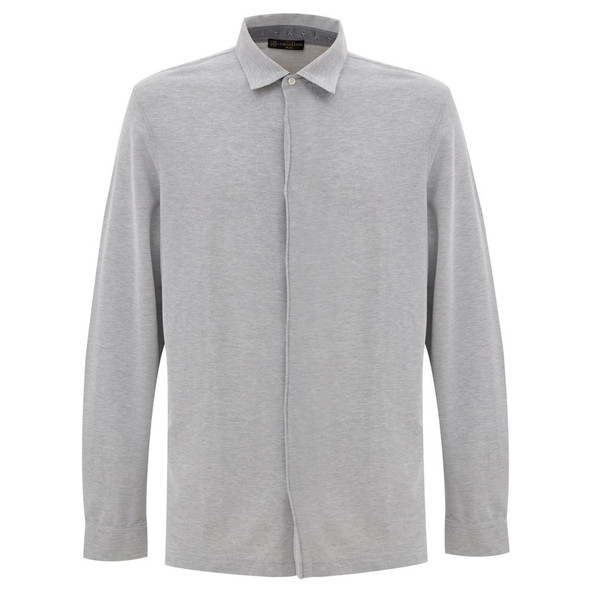 Corneliani Gray Cotton Shirt Corneliani Gray Cotton Shirt