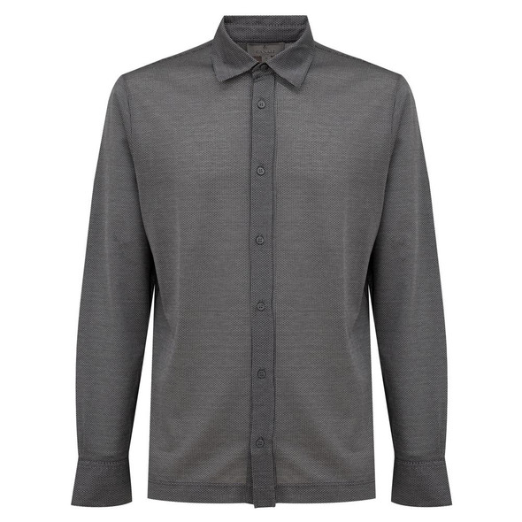 Canali Gray Cotton Shirt Canali Gray Cotton Shirt