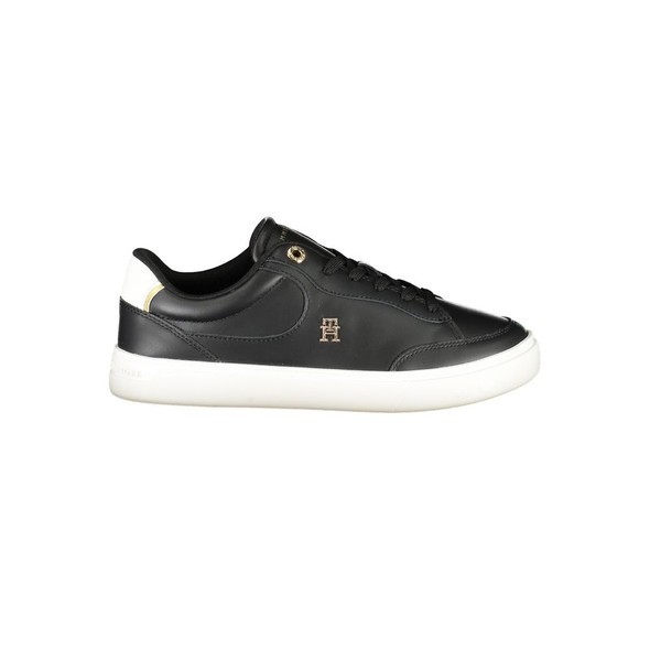 Black Leather Women Sneaker TO-36751 Black Leather Women Sneaker TO-36751