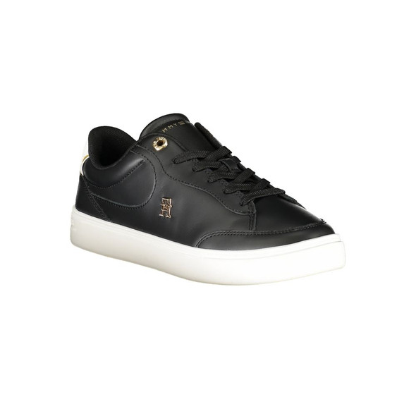 Black Leather Women Sneaker TO-36751 Black Leather Women Sneaker TO-36751