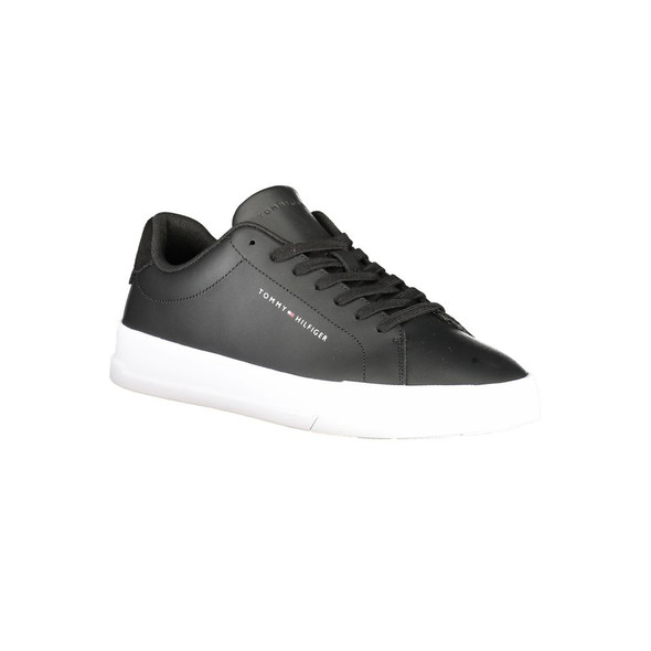 Black Leather Men Sneaker TO-36764 Black Leather Men Sneaker TO-36764