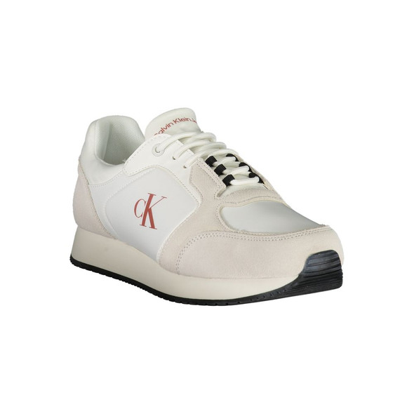 Calvin Klein White Leather Men Sneaker CA-36778 Calvin Klein White Leather Men Sneaker CA-36778