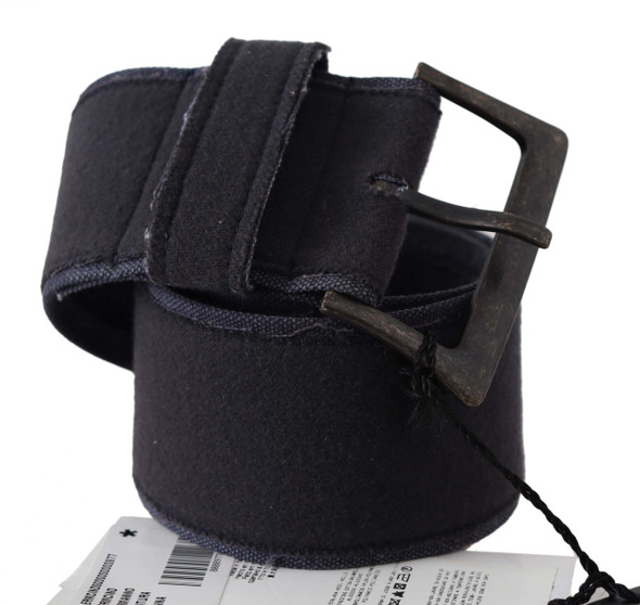 Ermanno Scervino Black Leather Wide Buckle Waist Luxury Belt Ermanno Scervino Black Leather Wide Buckle Waist Luxury Belt