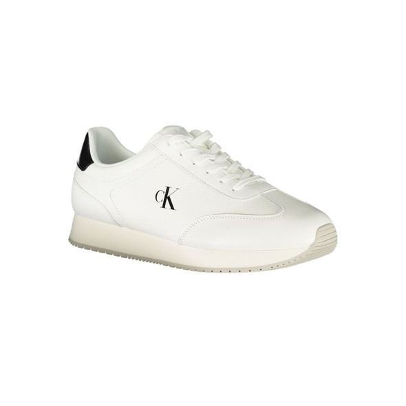 Calvin Klein White Leather Men Sneaker CA-36782 Calvin Klein White Leather Men Sneaker CA-36782