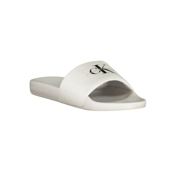 White Polyester Women Sandal White Polyester Women Sandal