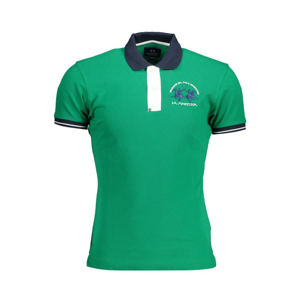 Green Cotton Men Polo Shirt LA-36869 Green Cotton Men Polo Shirt LA-36869