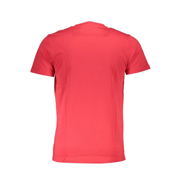 Cavalli Class Red Cotton Men T-Shirt CA-36868 Cavalli Class Red Cotton Men T-Shirt CA-36868