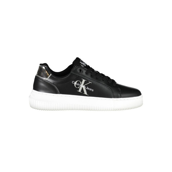 Black Polyester Women Sneaker CA-36873 Black Polyester Women Sneaker CA-36873