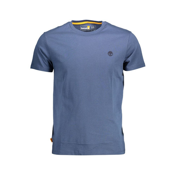 Timberland Blue Organic Cotton Men T-Shirt Timberland Blue Organic Cotton Men T-Shirt