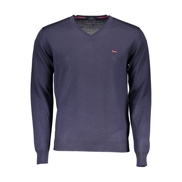 Harmont & Blaine Blue Wool Men Sweater HA-36901 Harmont & Blaine Blue Wool Men Sweater HA-36901