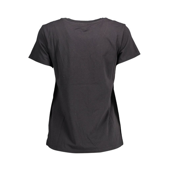 Black Cotton Women T-Shirt LE-36897 Black Cotton Women T-Shirt LE-36897
