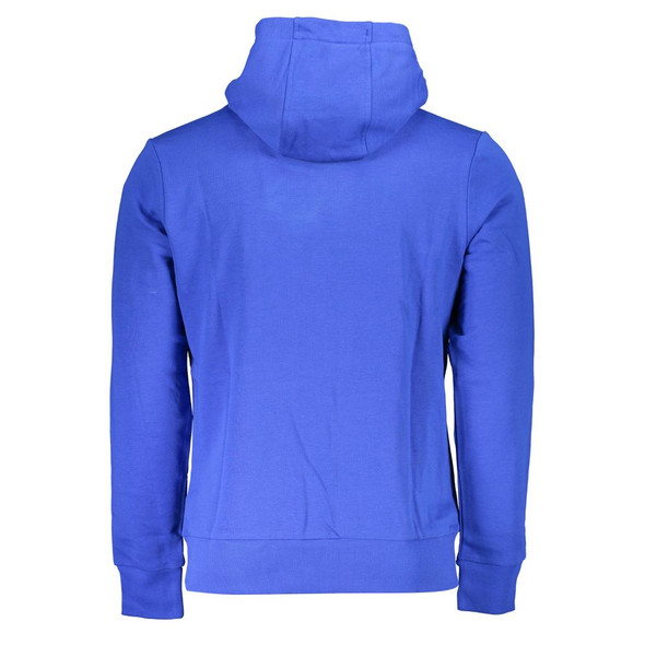 La Martina Blue Cotton Men Sweater LA-36950 La Martina Blue Cotton Men Sweater LA-36950
