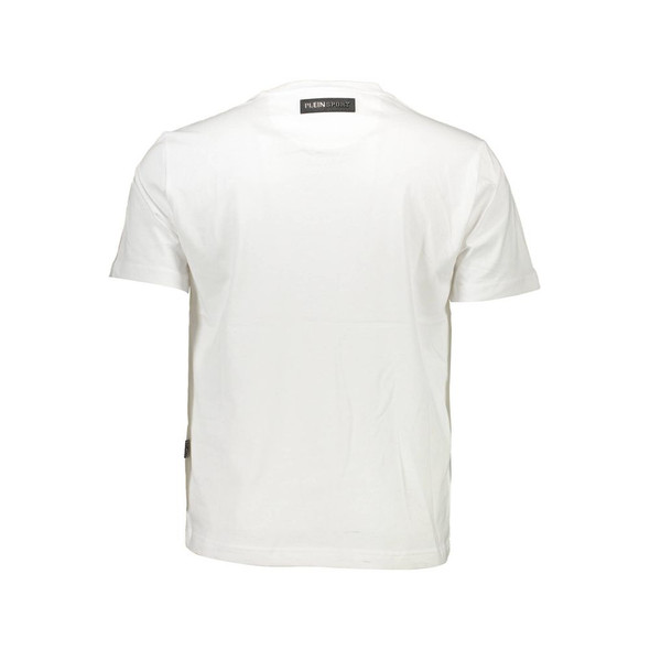 Plein Sport White Cotton Men T-Shirt PL-36979 Plein Sport White Cotton Men T-Shirt PL-36979