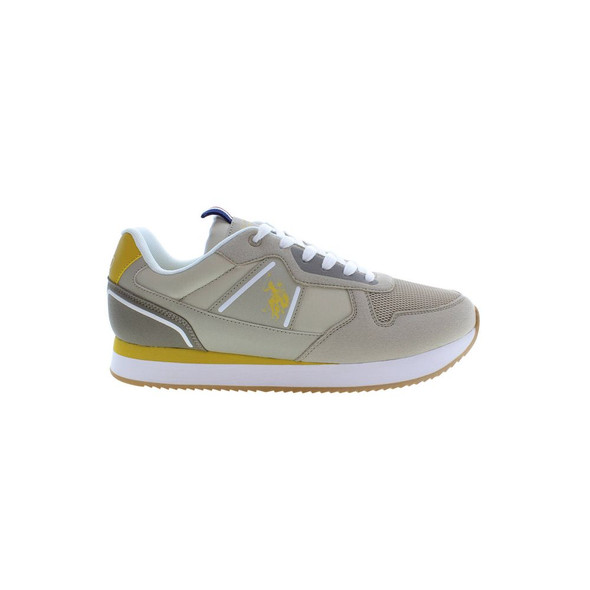 U.S. POLO ASSN. Beige Polyester Men Sneaker U.S. POLO ASSN. Beige Polyester Men Sneaker