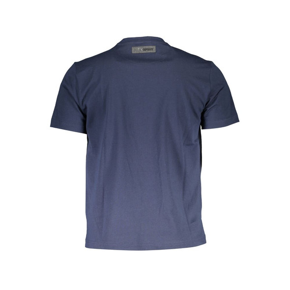 Plein Sport Blue Cotton Men T-Shirt PL-37036 Plein Sport Blue Cotton Men T-Shirt PL-37036