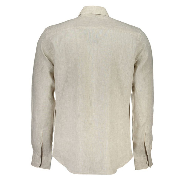 Beige Linen Men Shirt NO-37051 Beige Linen Men Shirt NO-37051