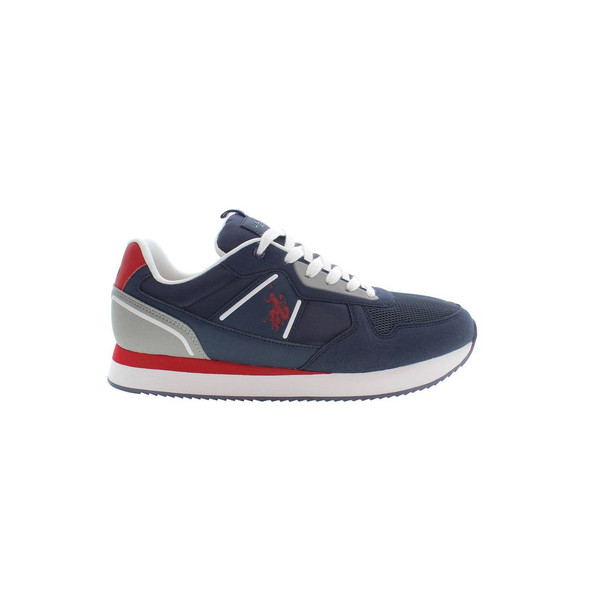 U.S. POLO ASSN. Blue Polyester Men Sneaker US-37028 U.S. POLO ASSN. Blue Polyester Men Sneaker US-37028