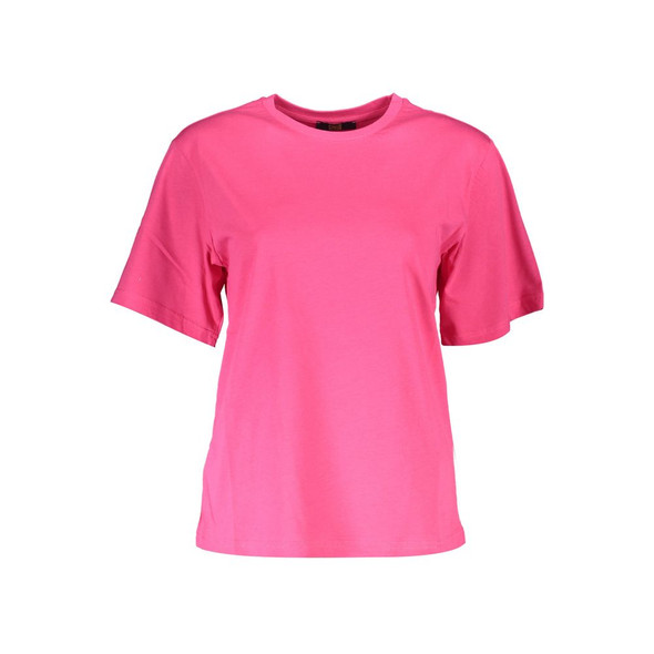 Cavalli Class Pink Cotton Women Top Cavalli Class Pink Cotton Women Top