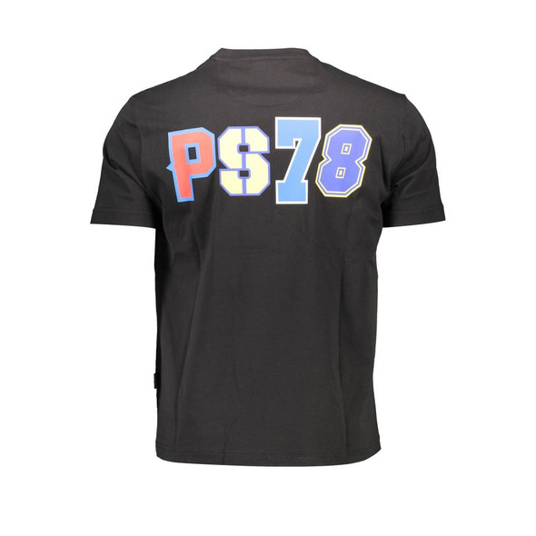 Black Cotton Men T-Shirt PL-37096 Black Cotton Men T-Shirt PL-37096