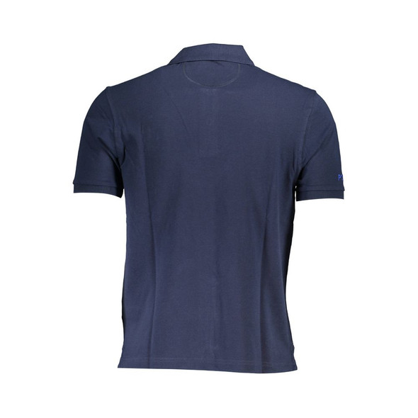 La Martina Blue Cotton Men Polo Shirt La Martina Blue Cotton Men Polo Shirt
