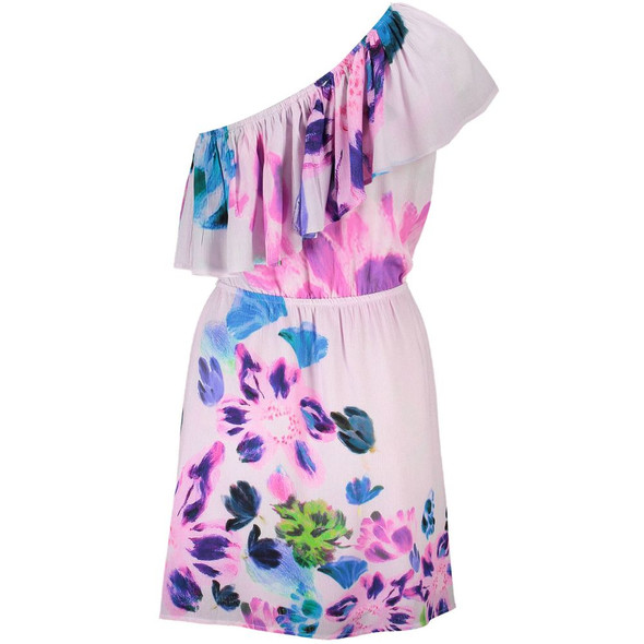 Desigual Pink Viscose Women Dress Desigual Pink Viscose Women Dress
