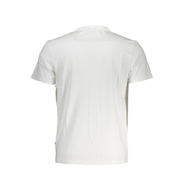Napapijri White Cotton Men T-Shirt NA-37114 Napapijri White Cotton Men T-Shirt NA-37114