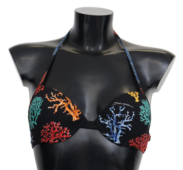 Black Corals Print Women Beachwear Bikini Tops Black Corals Print Women Beachwear Bikini Tops