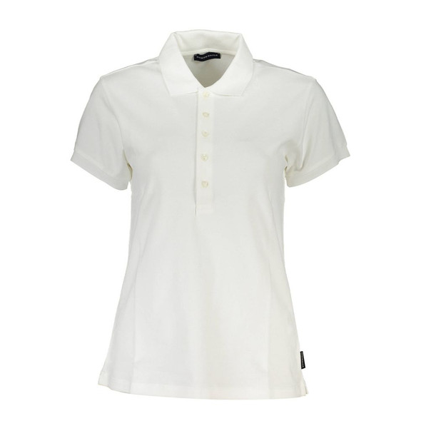 North Sails White Cotton Women Polo Shirt NO-37129 North Sails White Cotton Women Polo Shirt NO-37129
