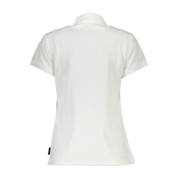 White Cotton Women Polo Shirt NO-37129 White Cotton Women Polo Shirt NO-37129