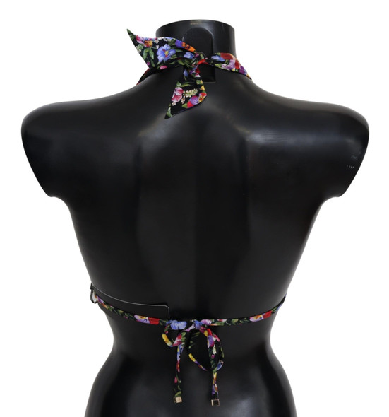Black Floral Print Swimsuit Beachwear Bikini Tops Black Floral Print Swimsuit Beachwear Bikini Tops