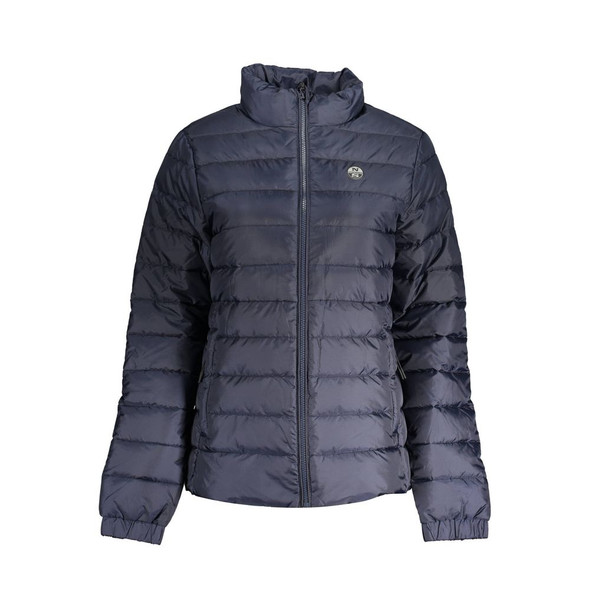 Blue Polyester Women Jacket NO-37161 Blue Polyester Women Jacket NO-37161