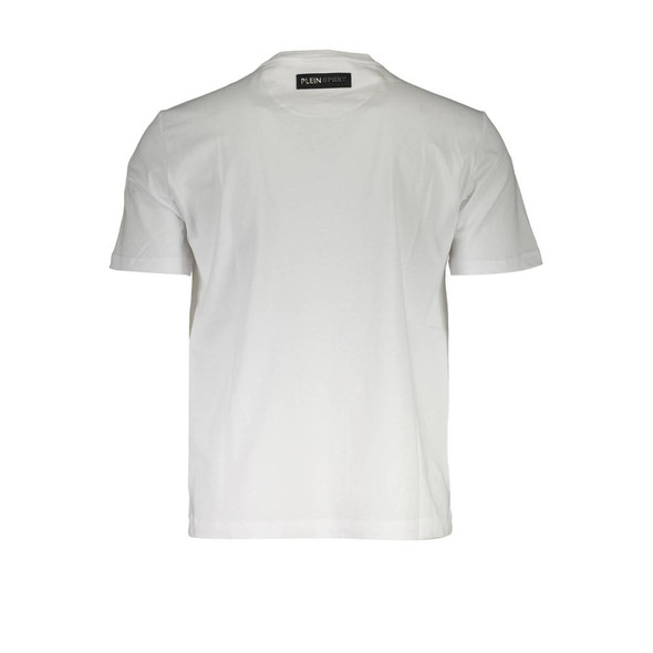 Plein Sport White Cotton Men T-Shirt PL-37167 Plein Sport White Cotton Men T-Shirt PL-37167